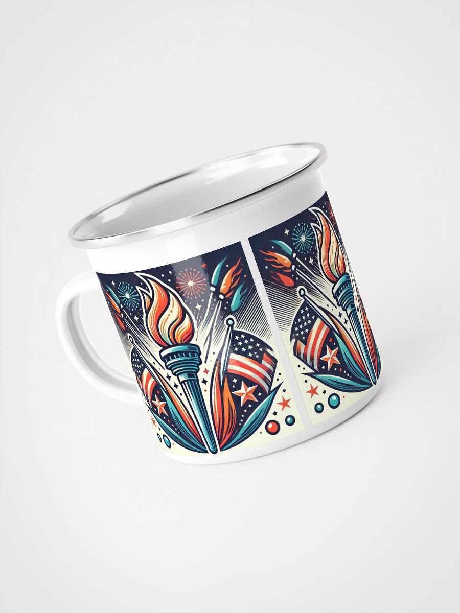 Patriotic Torch Enamel Mug product image (4)