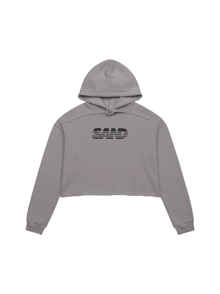 Black SAND Crop Hoodie product image (1)