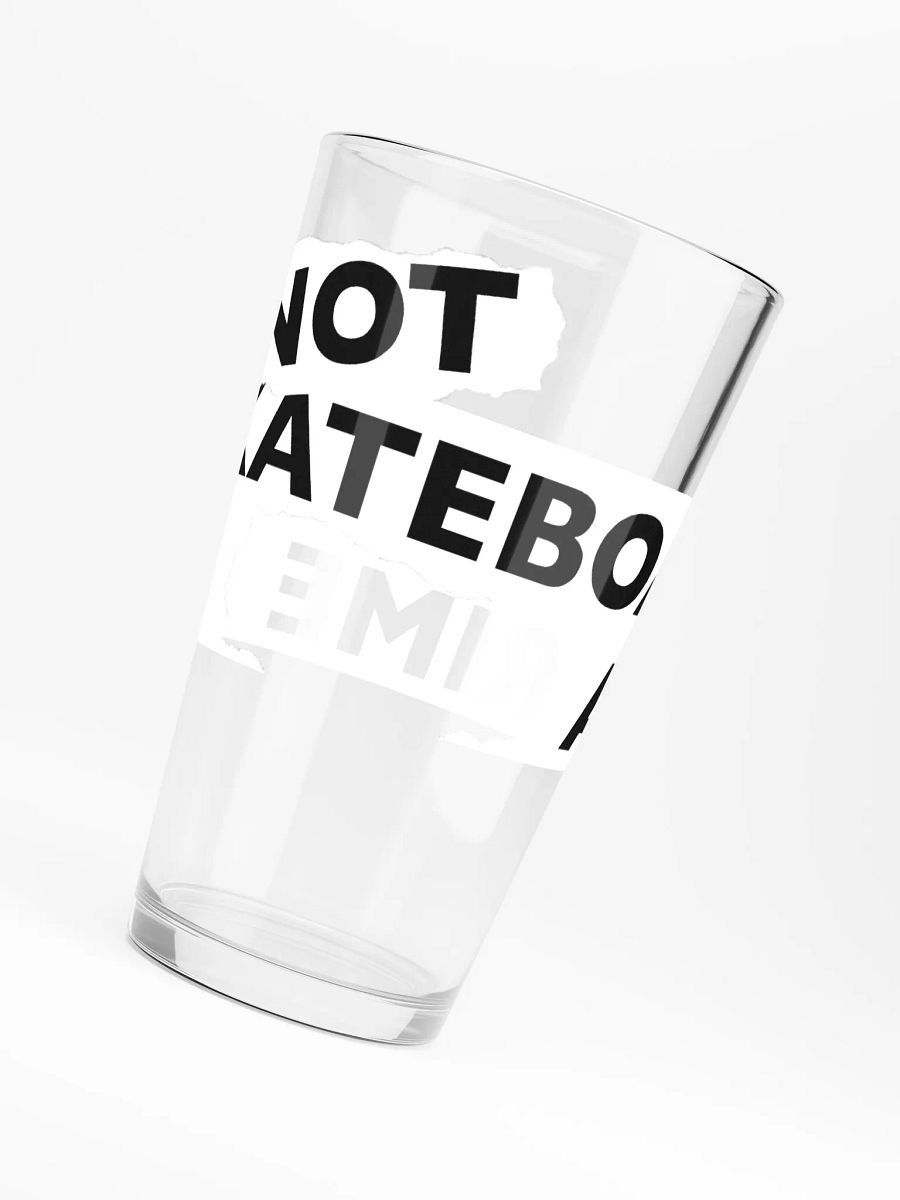 NOT SKATEBOARDING IS A CRIME - Pint Glass product image (6)