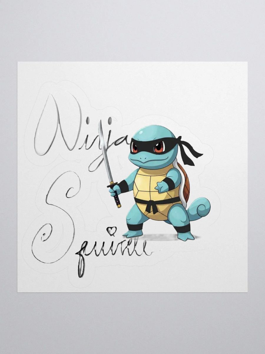 Ninja Squirlte Sticker product image (1)