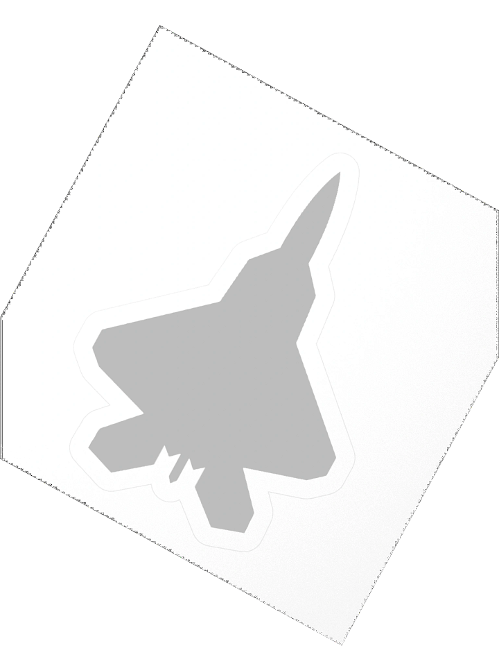 Lockheed Martin F-22 Raptor Silhouette Sticker product image (6)