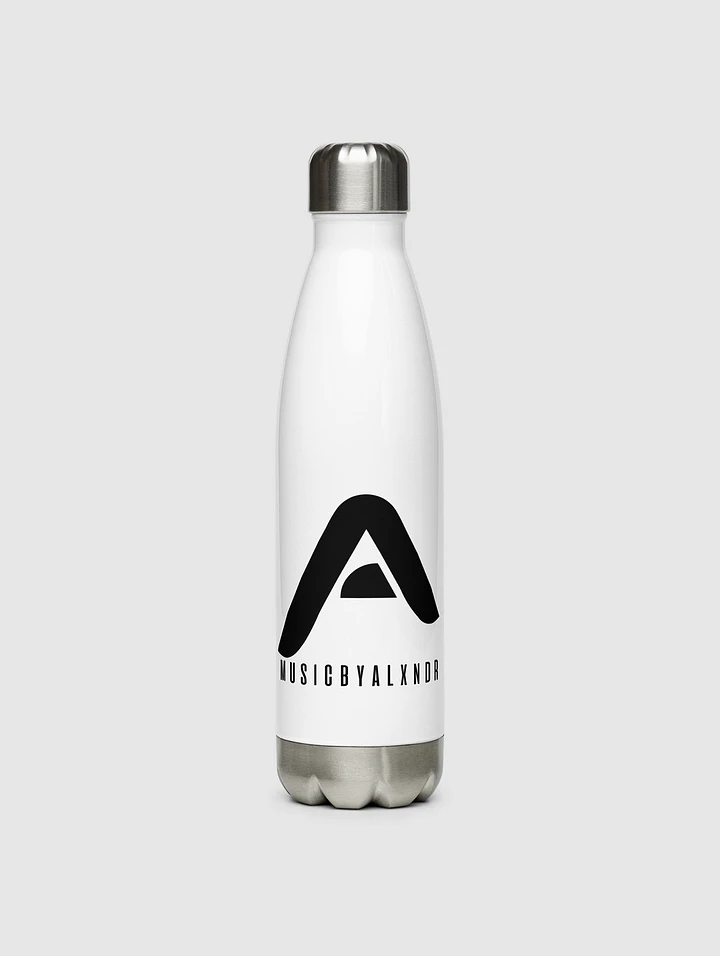 MusicByALXNDR Original Stainless Steel Water Bottle (Black) product image (1)