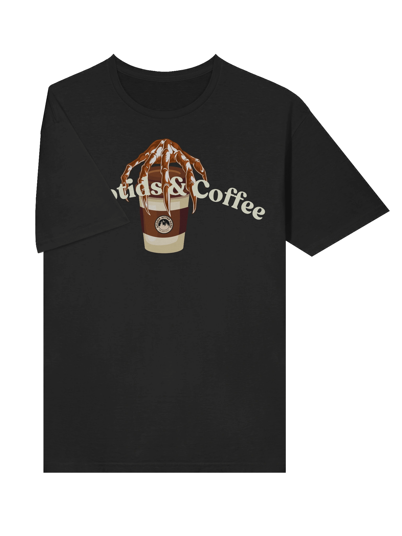 Acadia After Dark Cryptids & Coffee Unisex T-Shirt product image (43)
