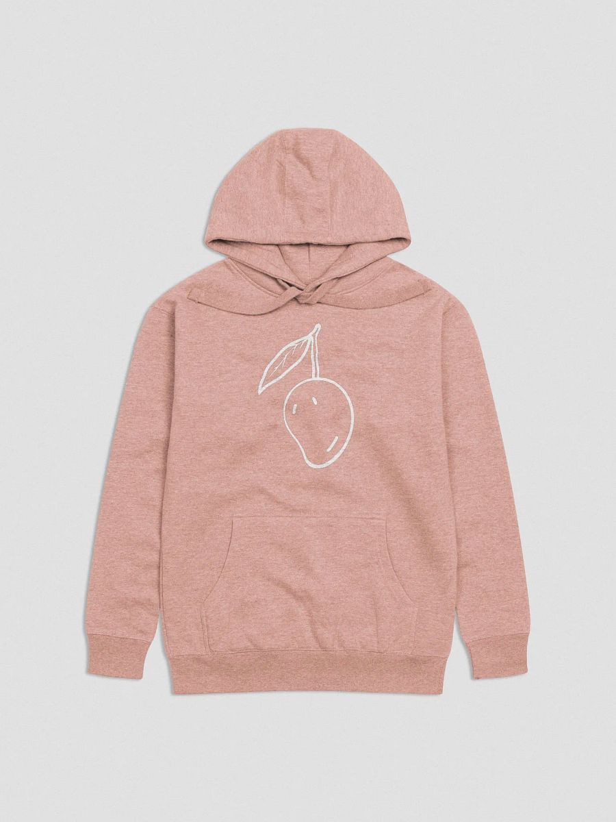 Mango Fruit Hoodie Cotton Heritage Unisex Premium White Outline product image (9)
