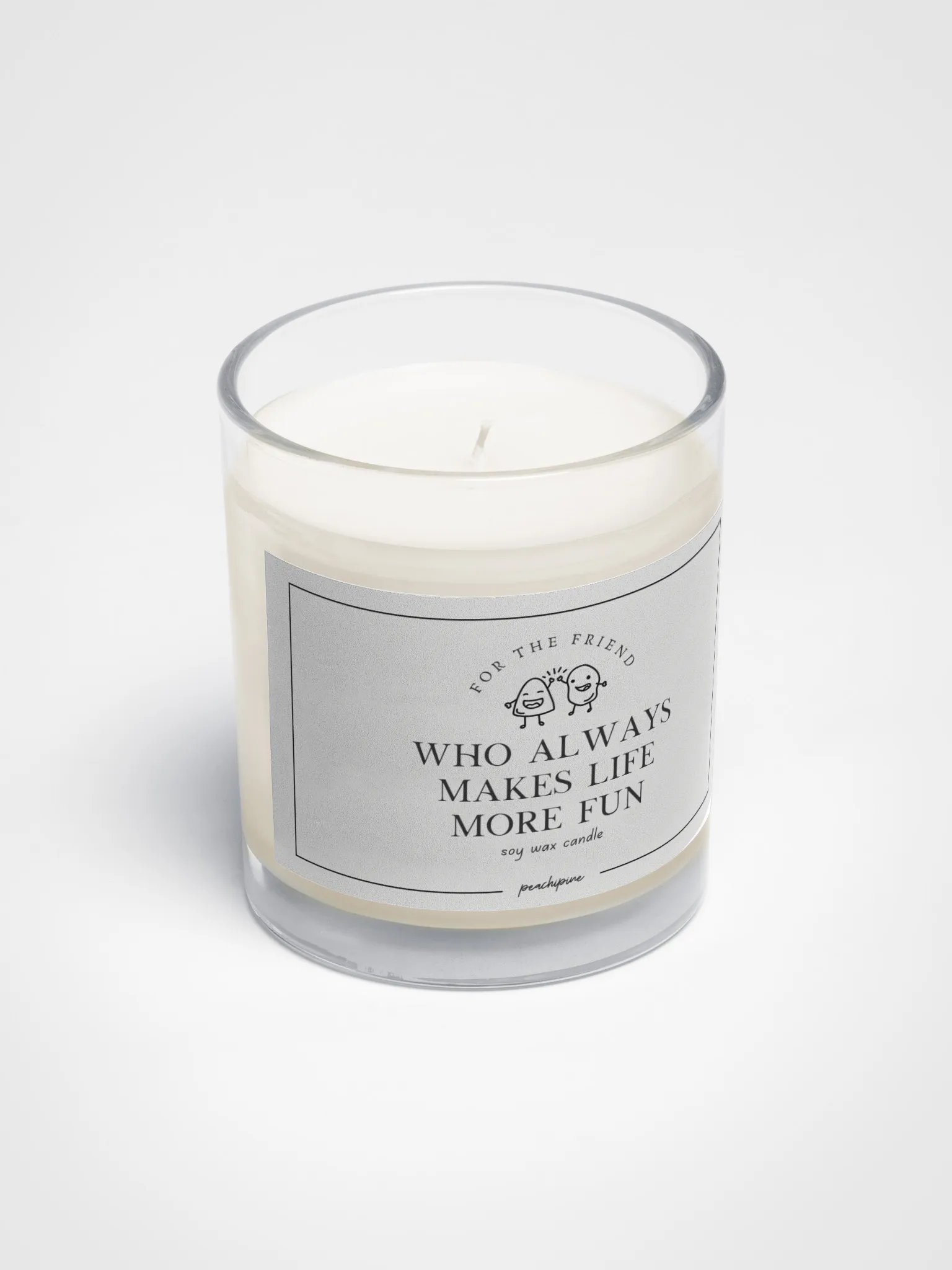 Fun & Cozy Soy Candle – Gift for Best Friend, Appreciation Candle for Friendship product image (2)