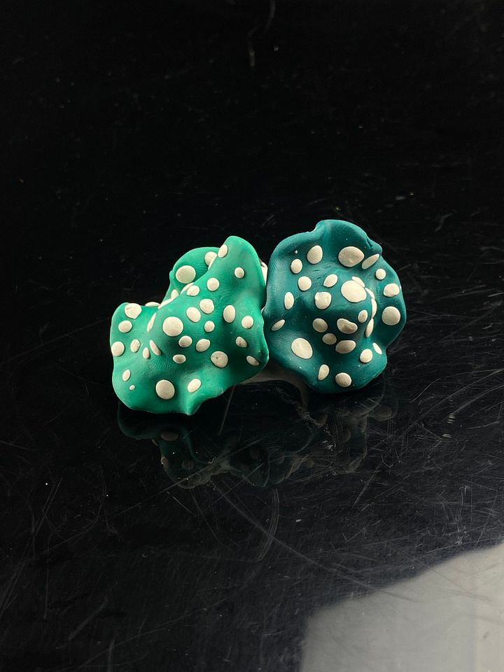 Teal and Blue Mushroom product image (1)