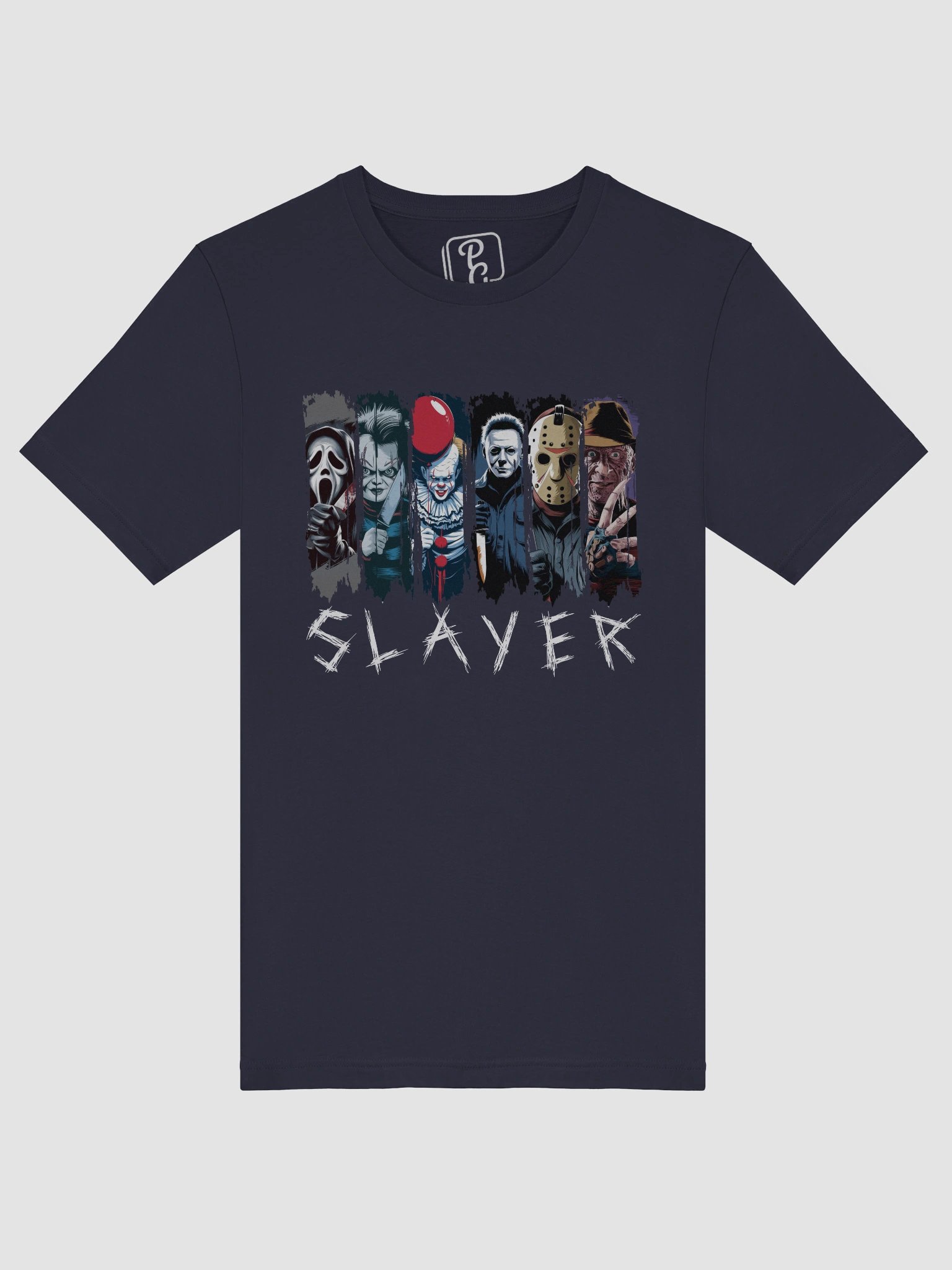 "Slayer of Nightmares" Halloween Horror Icons T-Shirt – Chucky, Freddy, Jason & More product image (6)