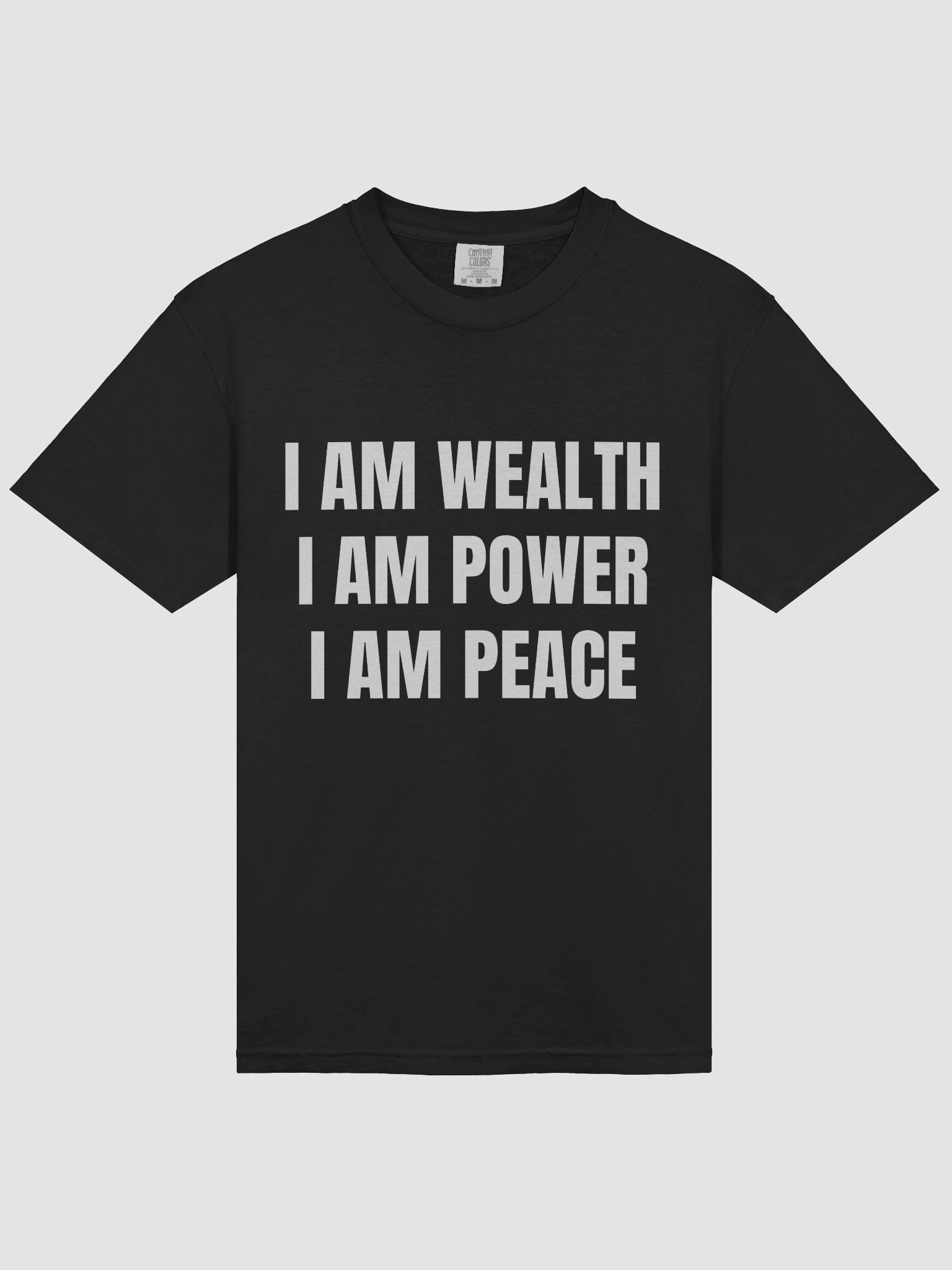 I Am Wealth. I Am Power. I Am Peace — Frequency Tee product image (3)