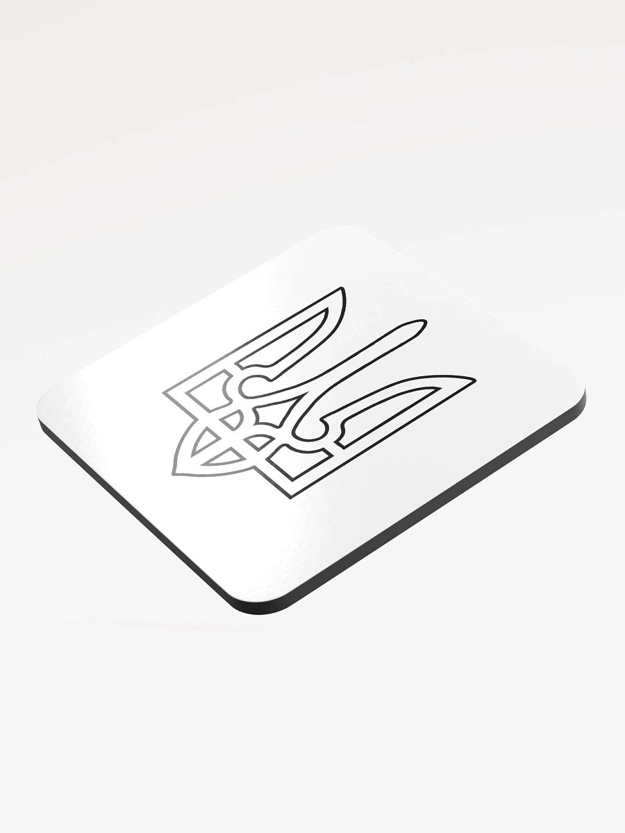 Ukraine - Black - Glossed Cork Coaster product image (3)