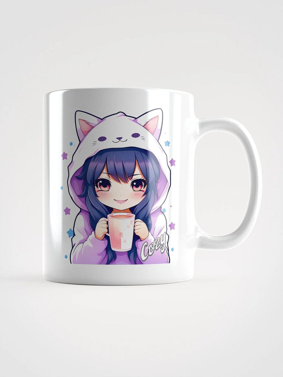 Cozy Kawaii Anime Girl - Coffee or Soup Mug - 11 oz - 15 oz - 20 oz - v1 product image (1)