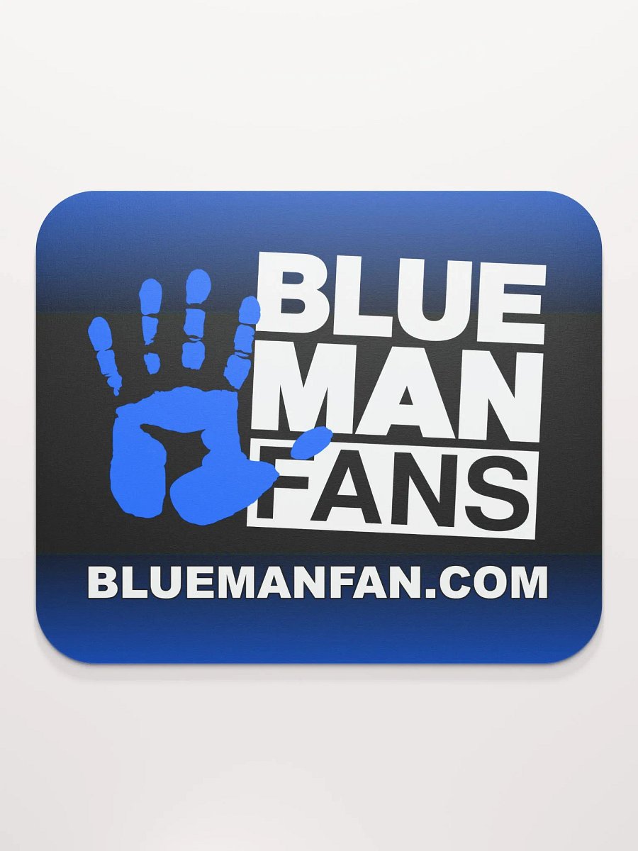 Blue Man Fans Hand Print Standard Mousepad product image (2)