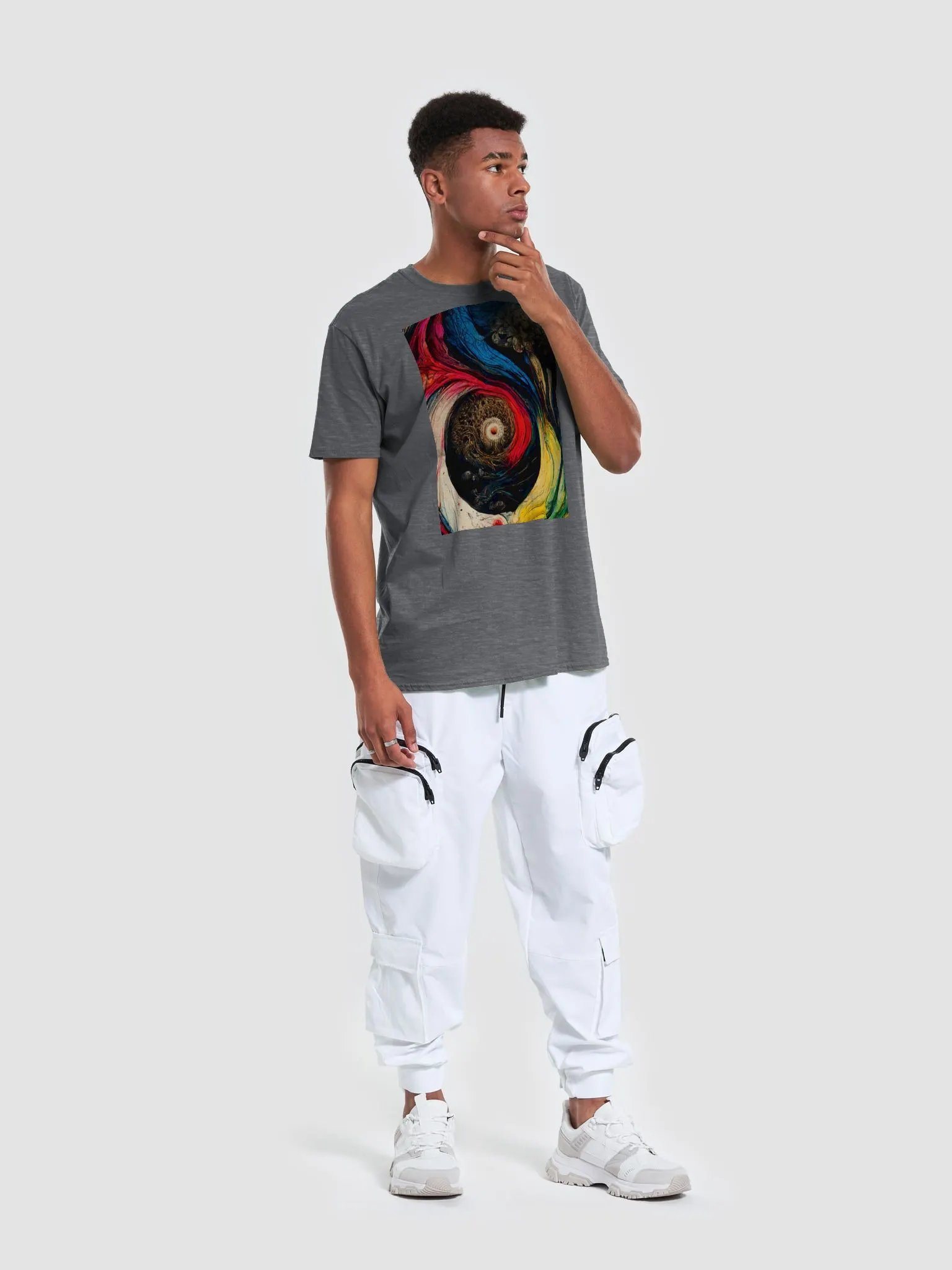 Yin-Yang Swirl Unisex T-Shirt product image (5)