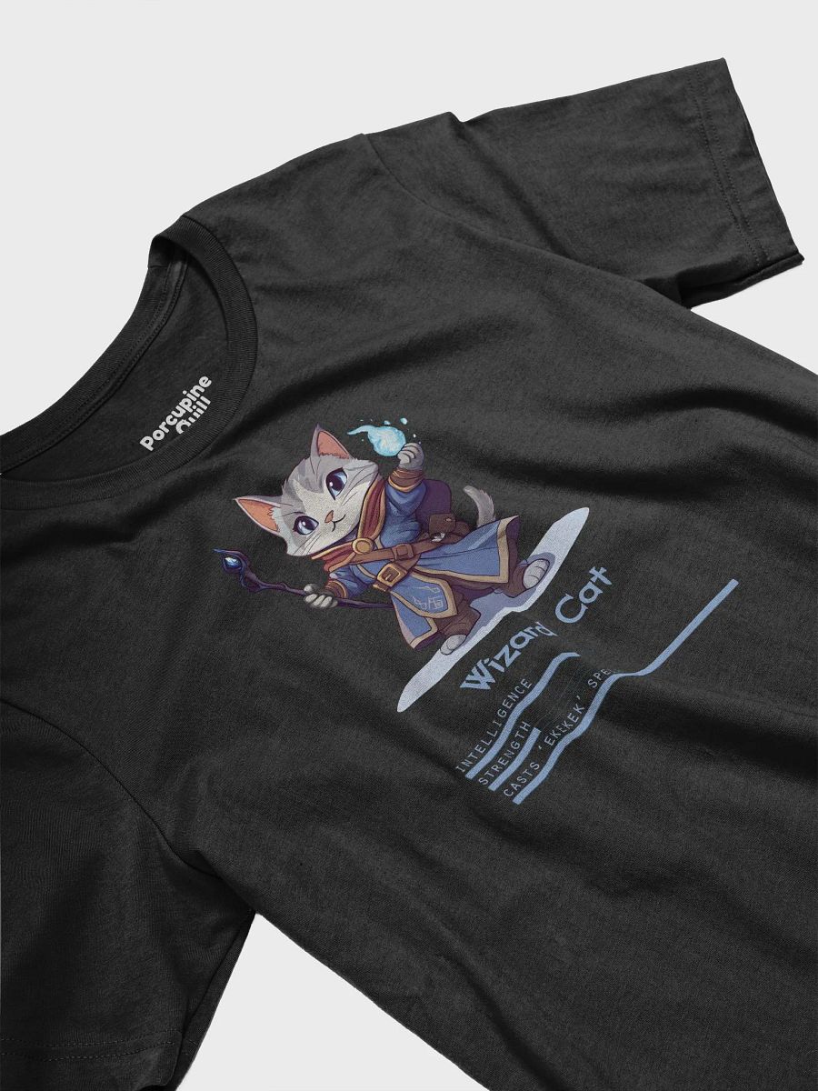 RPG Wizard Cat unisex short sleeve T-shirt for gamers and cat lovers product image (10)