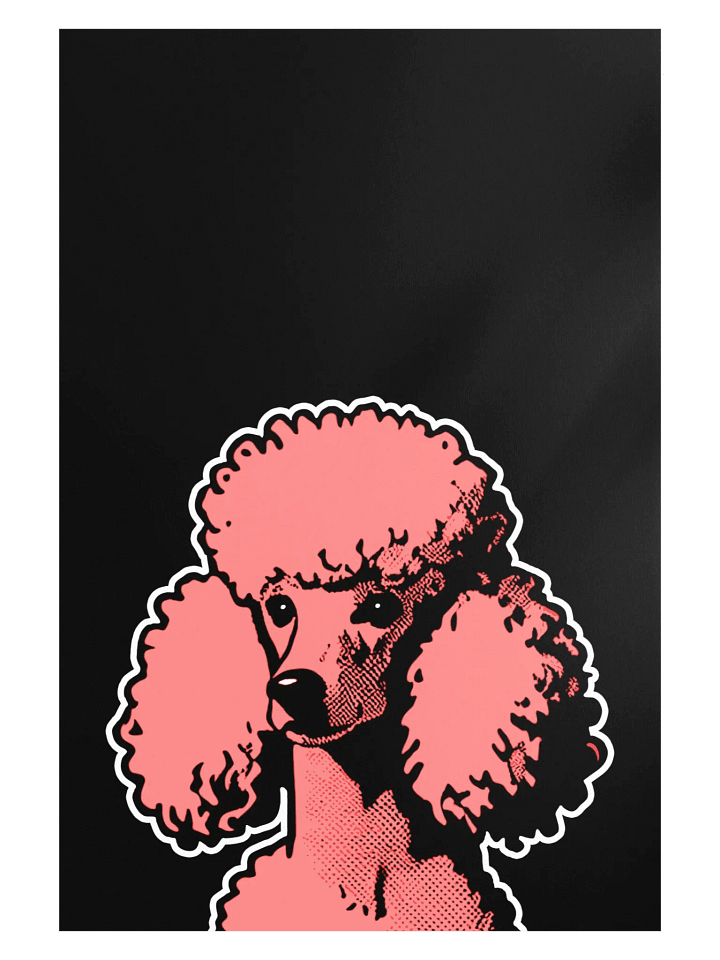 24" x 36" Pop Art Poodle Print / Frame Not Included product image (1)