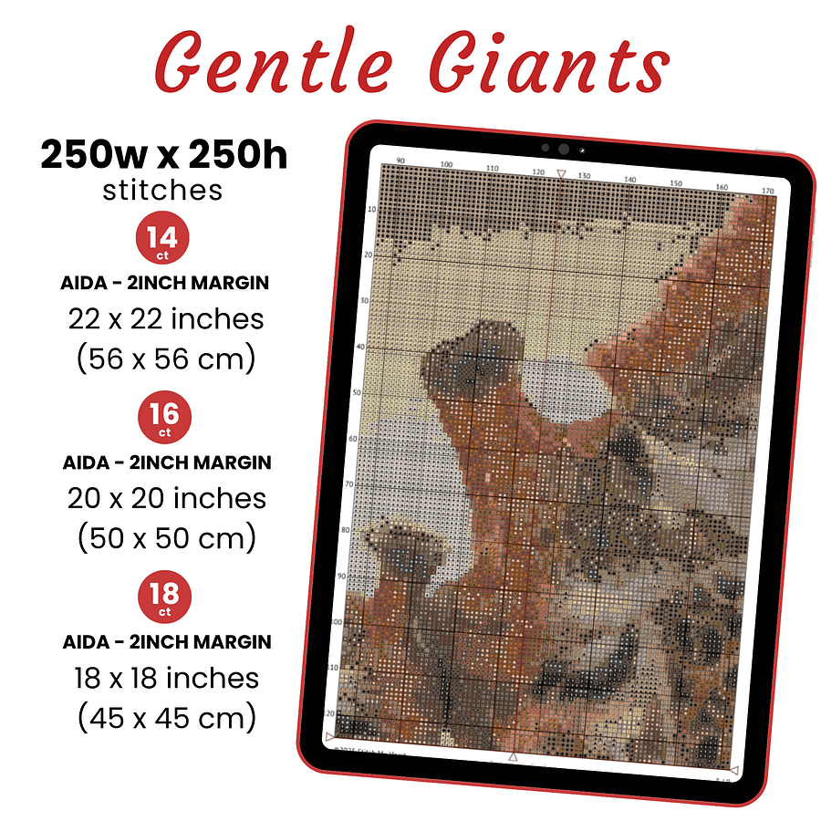 Gentle Giants Cross Stitch Pattern product image (2)