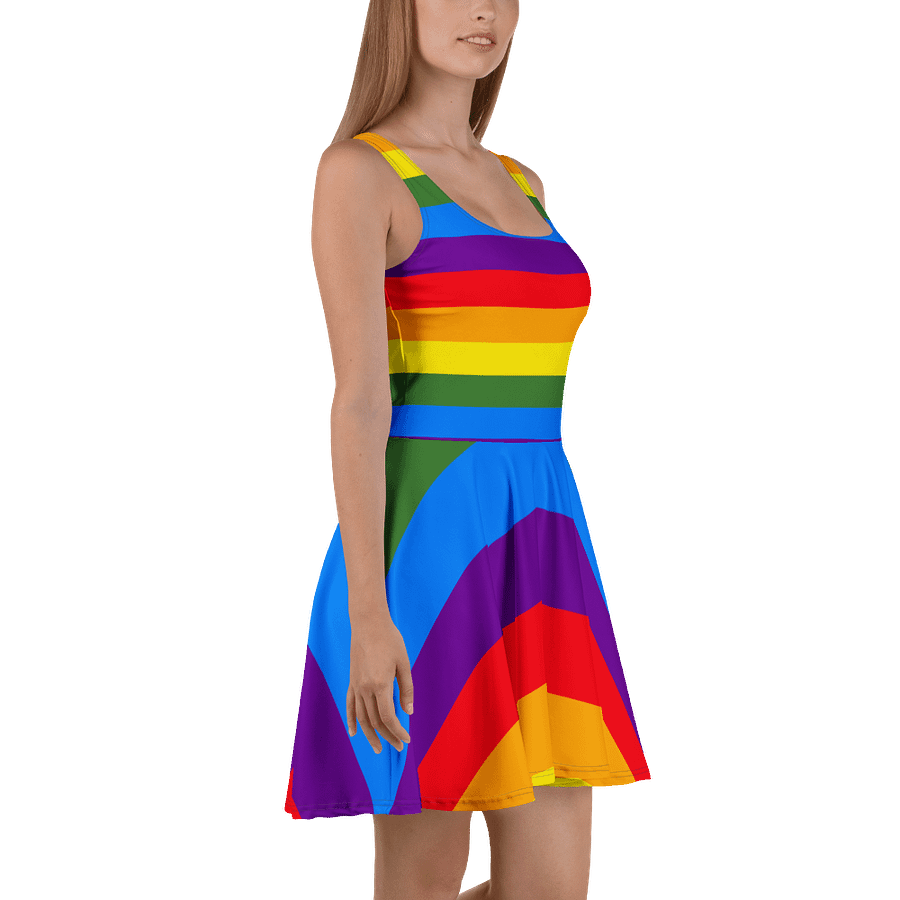 Rainbow Dreams Sleeveless Skater Dress product image (3)