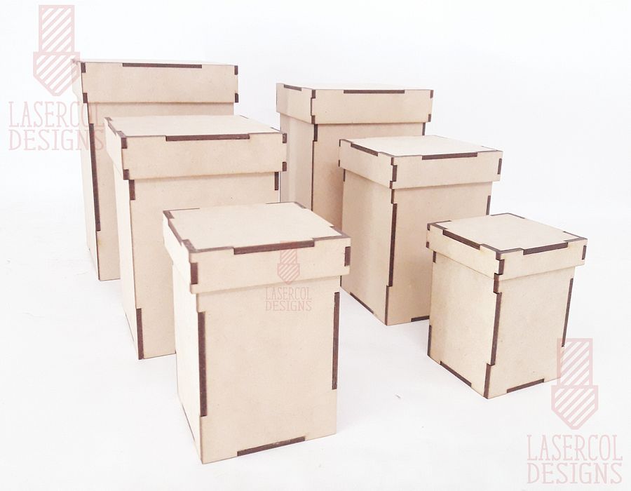 Boxes Set 3 (6 sizes) - Laser Cut Files product image (7)