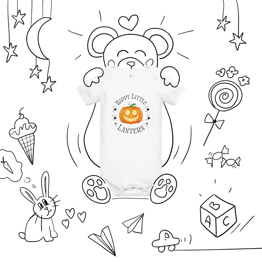 Happy Little Lantern Bella+Canvas Baby Short Sleeve One Piece product image (7)