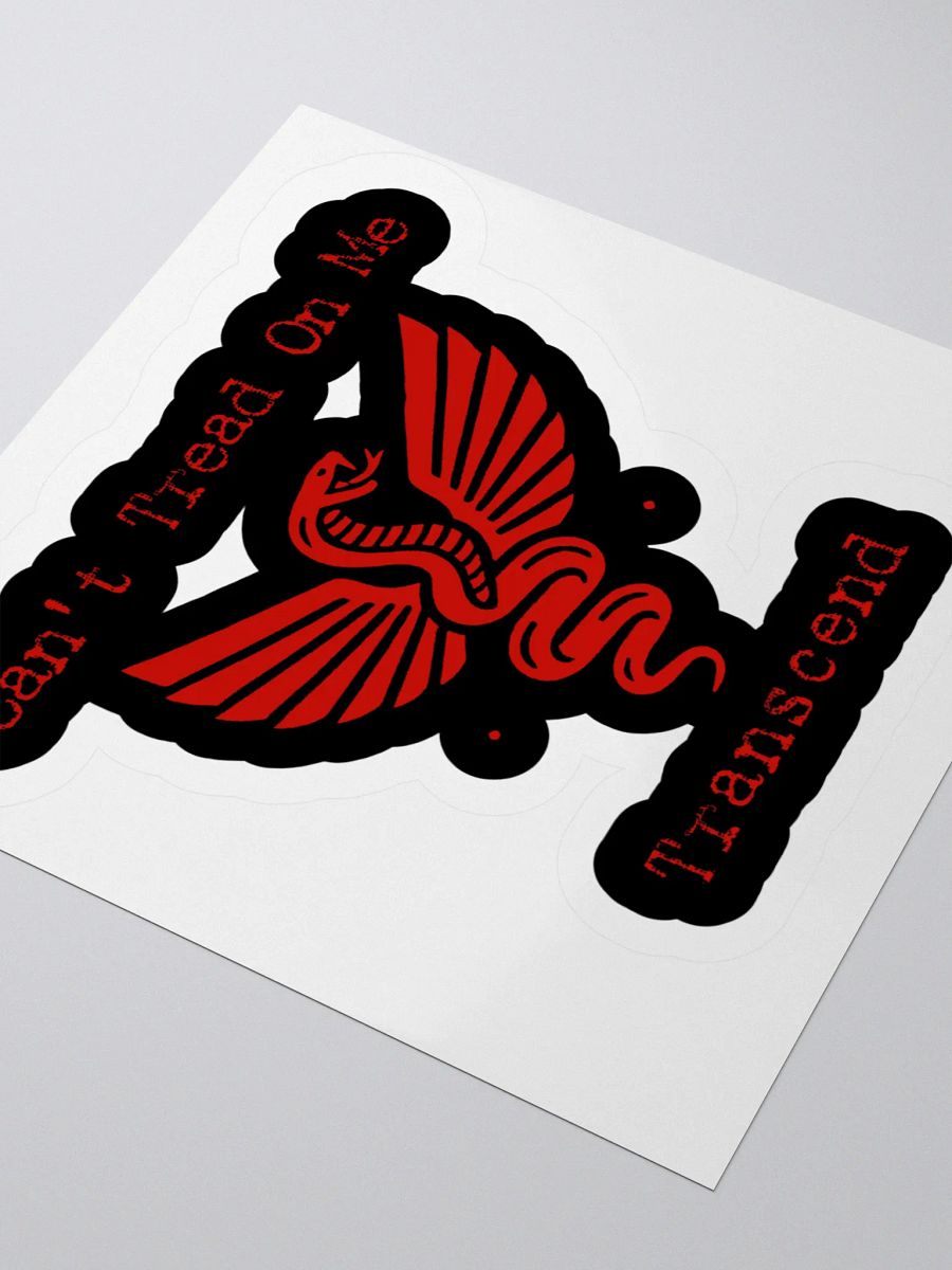 Can't Tread On Me Transcend (Red) Sticker product image (3)