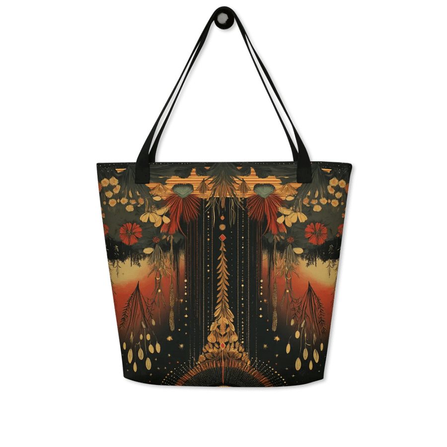 Sacred Patterns | All-Over Print Large Tote Bag w/ Pocket product image (5)
