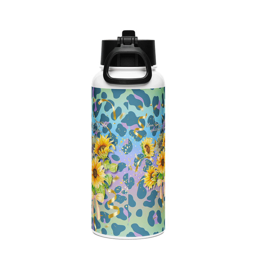 Sunflowers Grateful for mom Stainless Steel Water gift for mom on mothersdayBottle product image (2)