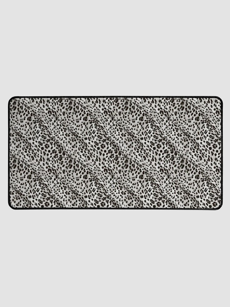 Grey Leopard desk Mat product image (1)