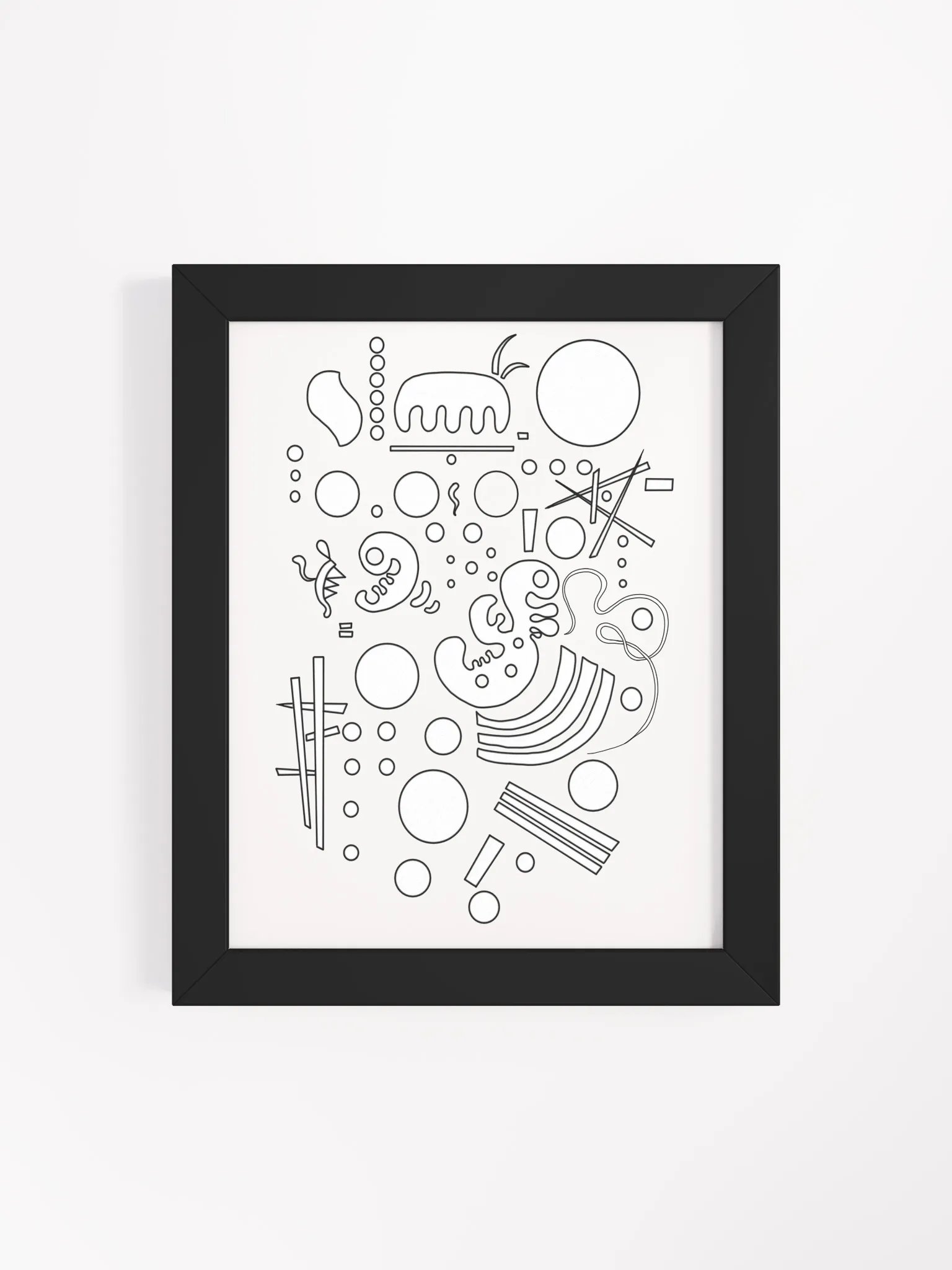 Color-Your-Own Kandinsky's Framed Poster! product image (74)