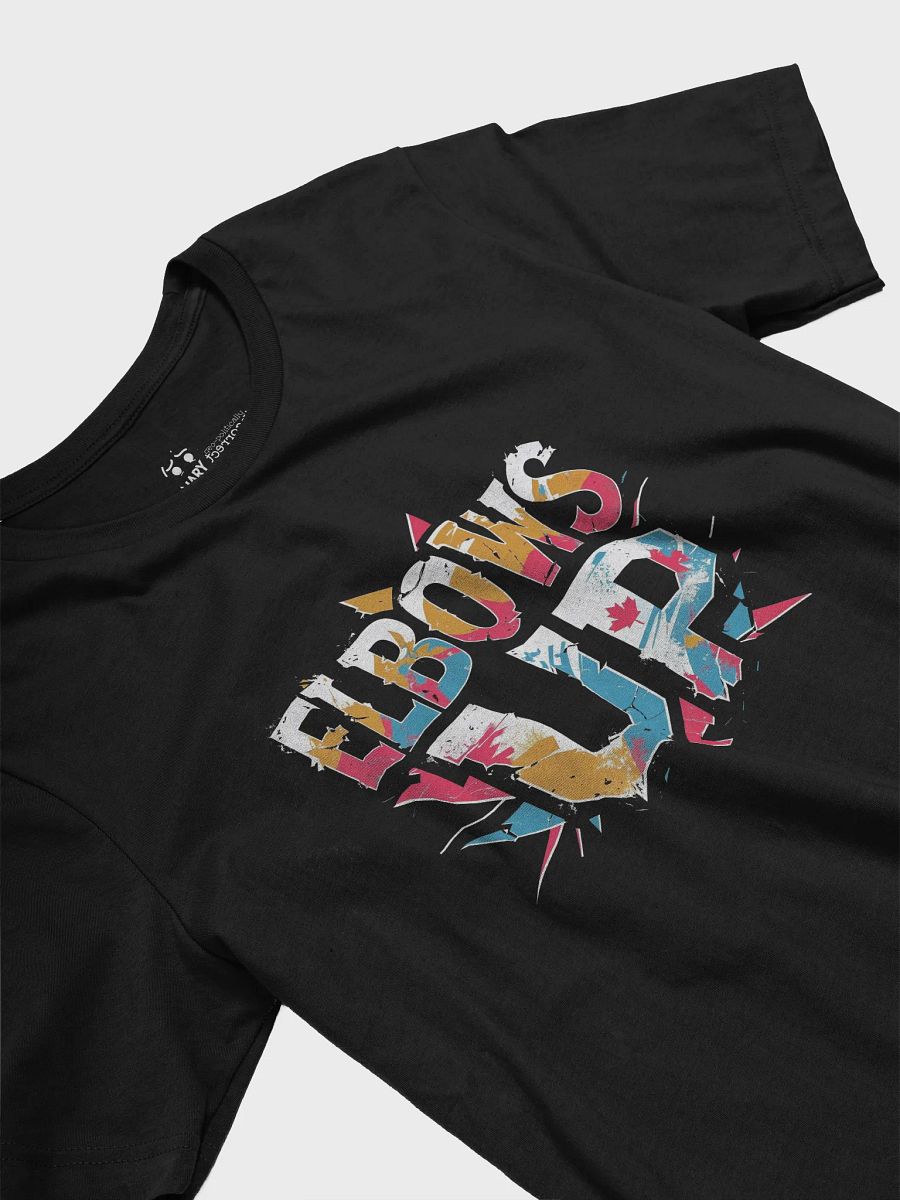 Proudly Canuck | ELBOWS UP | Distressed Political Streetwear Tee product image (3)