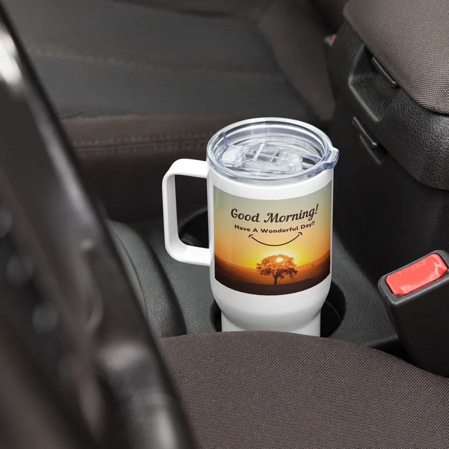 Smiling Sunrise Stainless Steel Travel Mug product image (8)