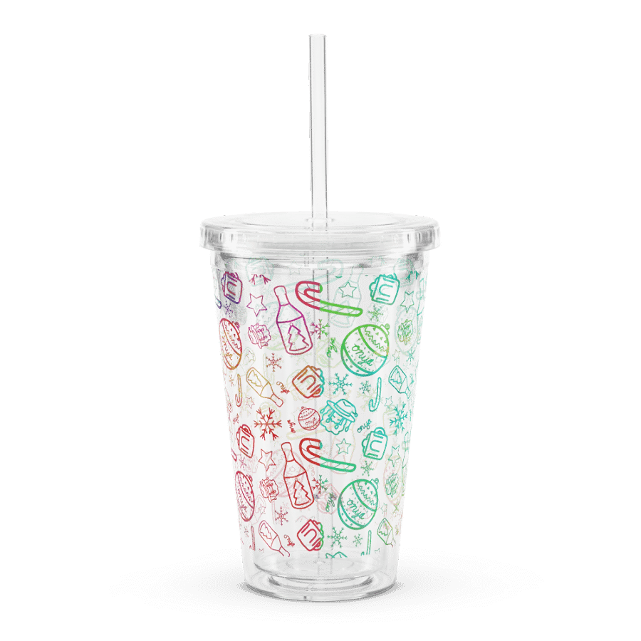 Limited Edition Christmas Rainbow Plastic Tumbler product image (2)