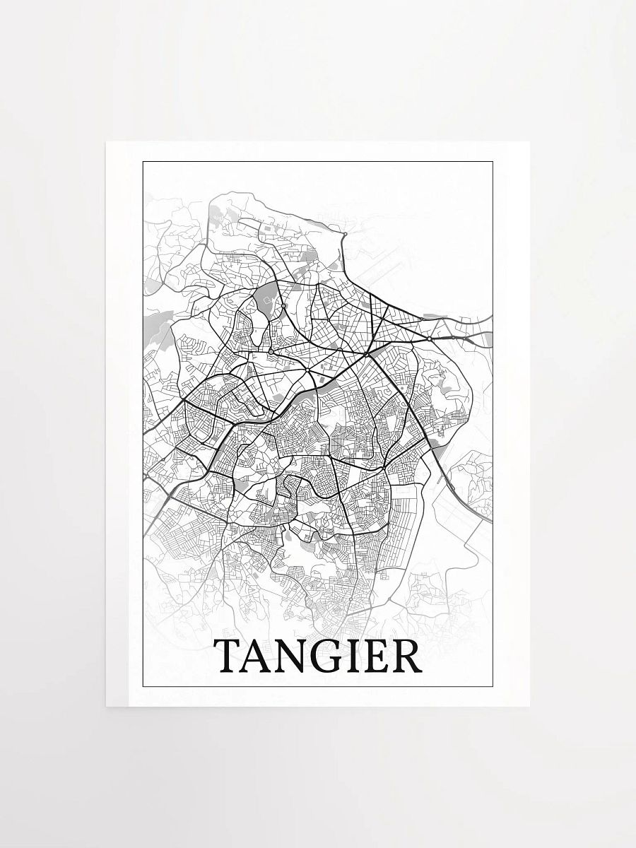 Tangier, Morocco, city map print product image (3)