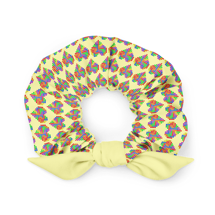 Rainbow Block Heart Scrunchie product image (1)