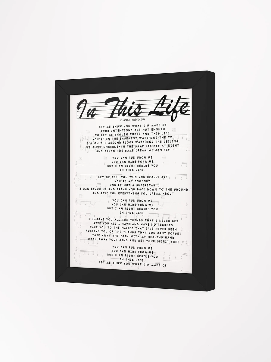 IN THIS LIFE LYRIC FRAMED WALL ART product image (4)