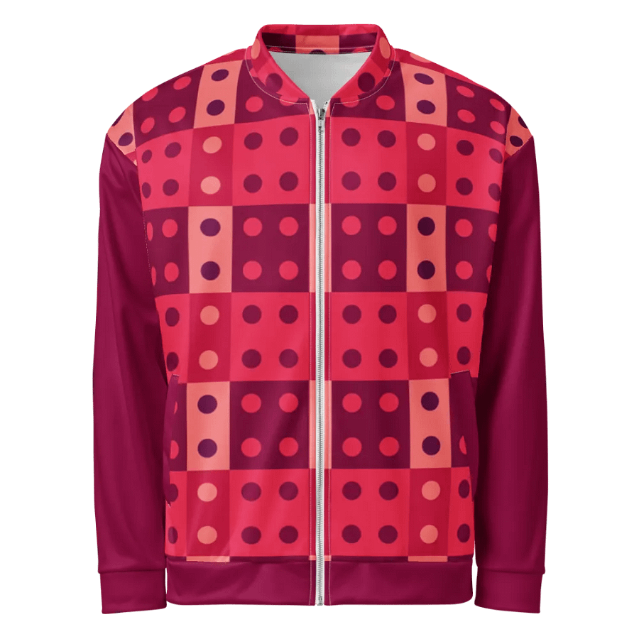 LadyBug Pattern All-Over Print Bomber Jacket product image (1)