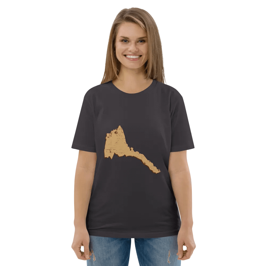 Vintage Eritrea Map Organic Tee product image (139)