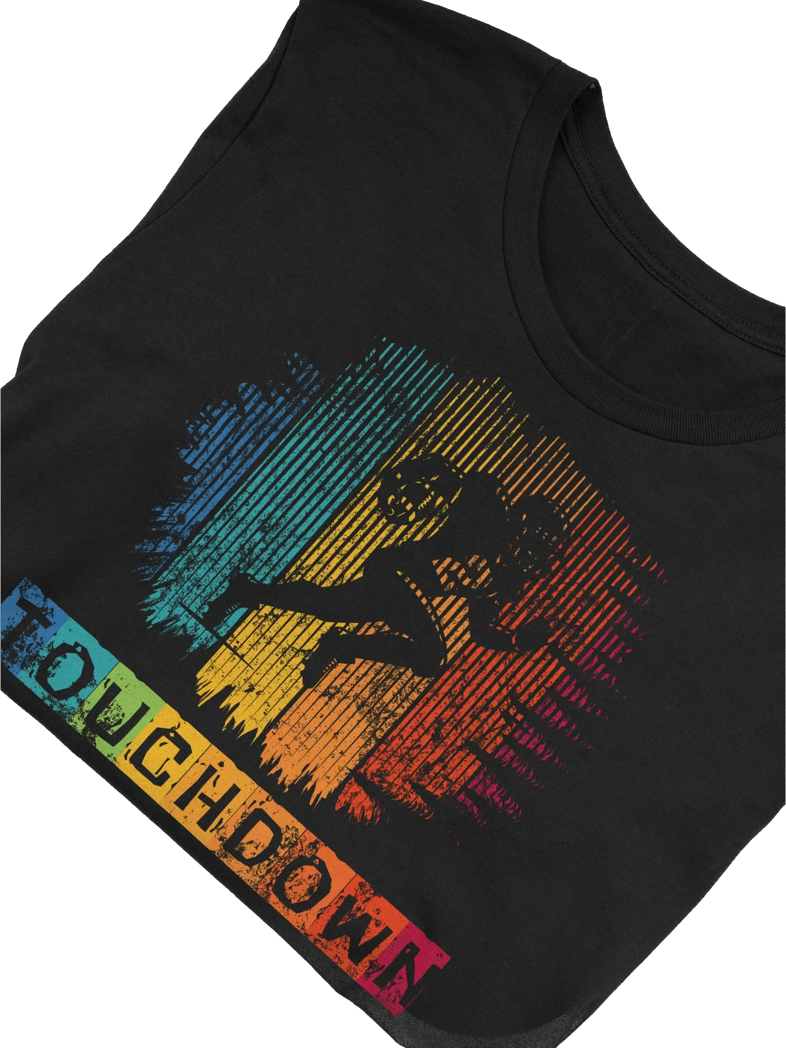 Retro Touchdown Football Shirt – Vintage Grunge Running Back American Football Design Tee product image (47)