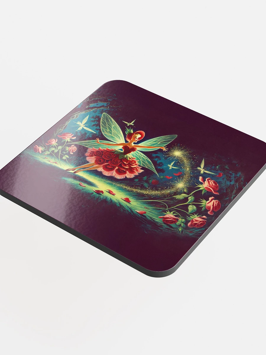 Enchanted Red Rose Fairy Cork Coaster product image (4)