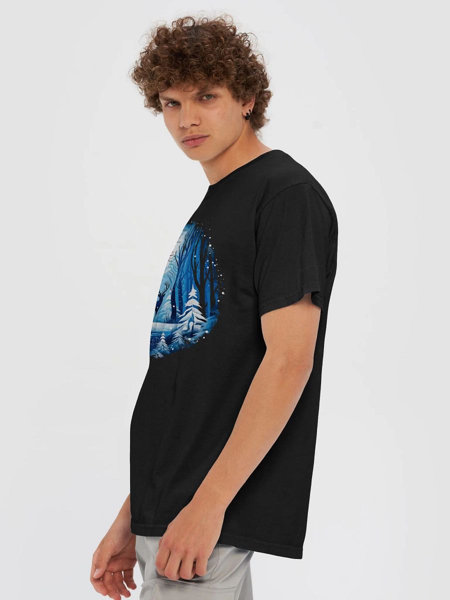 Majestic Deer In Winter Wonderland Forest T-shirt product image (6)
