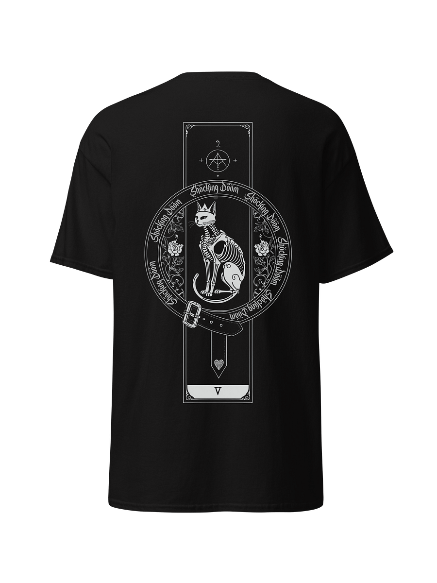 Catacomb King – Skeleton Cat Graphic T-Shirt | Occult Gothic Streetwear | Unisex Cotton Tee product image (1)