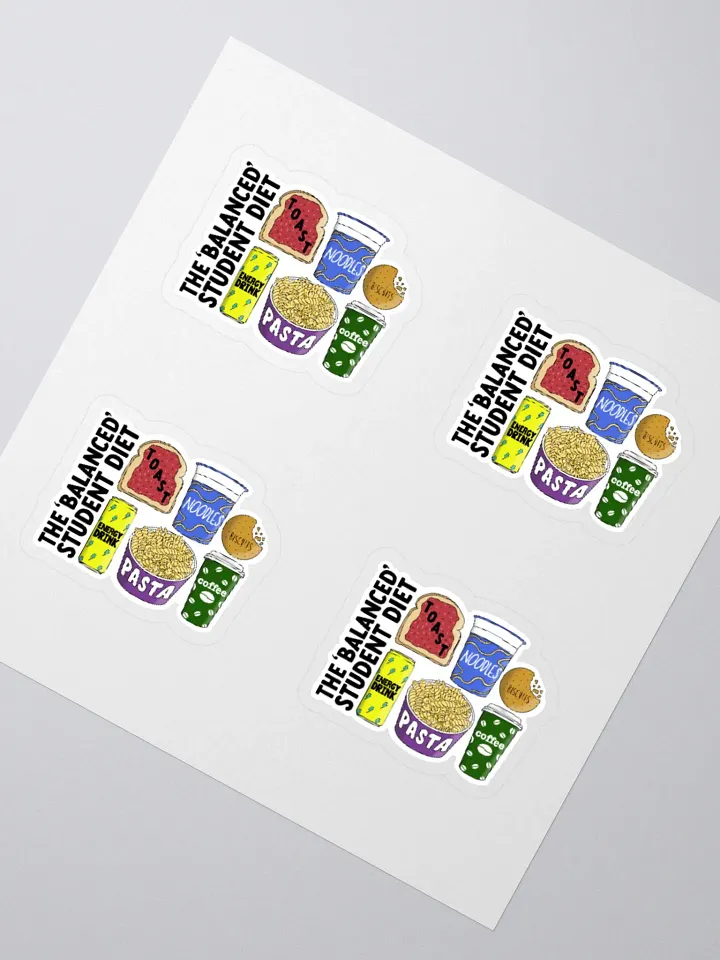 Student Diet Sticker (MEDIUM Sheet) product image (2)