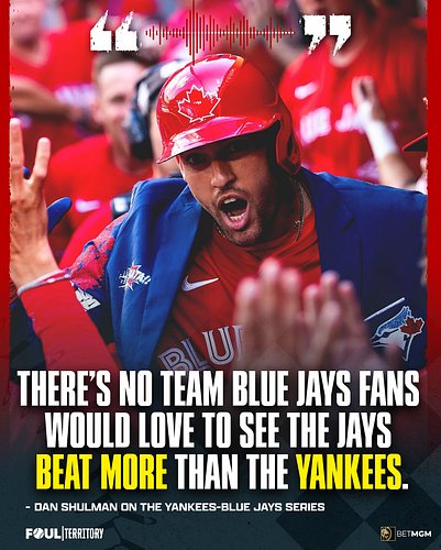 Yankees = Jays fans’ favorite target 😳