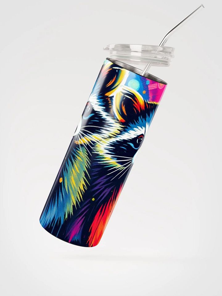 Whimsical Raccoon Stainless Steel Tumbler product image (2)