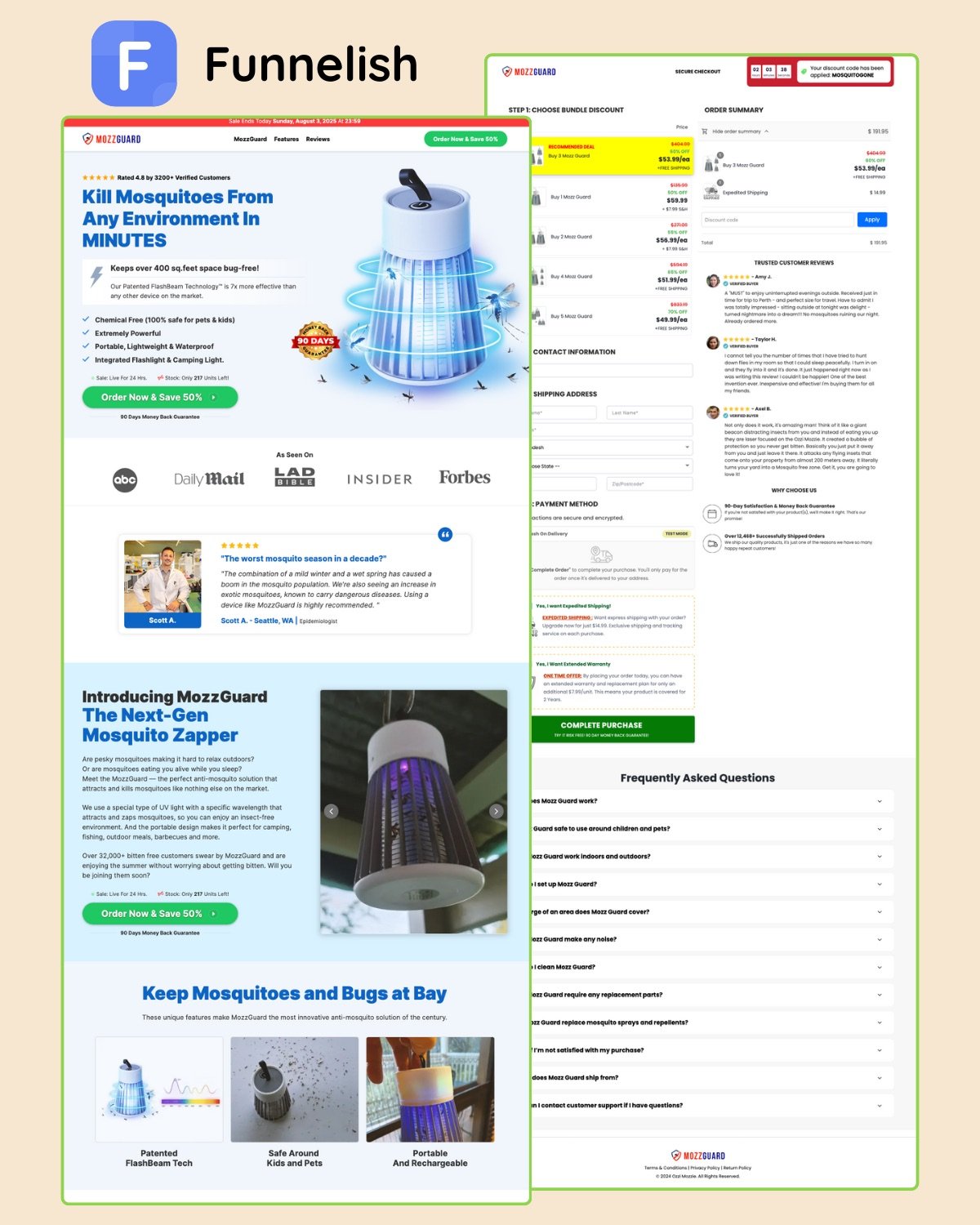 Mozz Guard Funnel | Funnelish product image (1)
