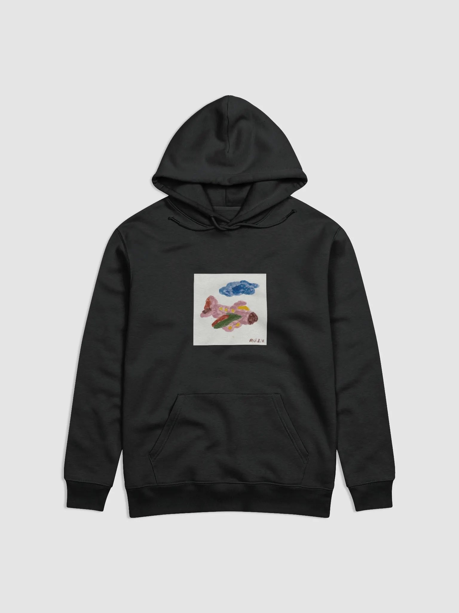 Kid Airplane (Stanley/Stella Unisex Essential Eco Hoodie) product image (1)