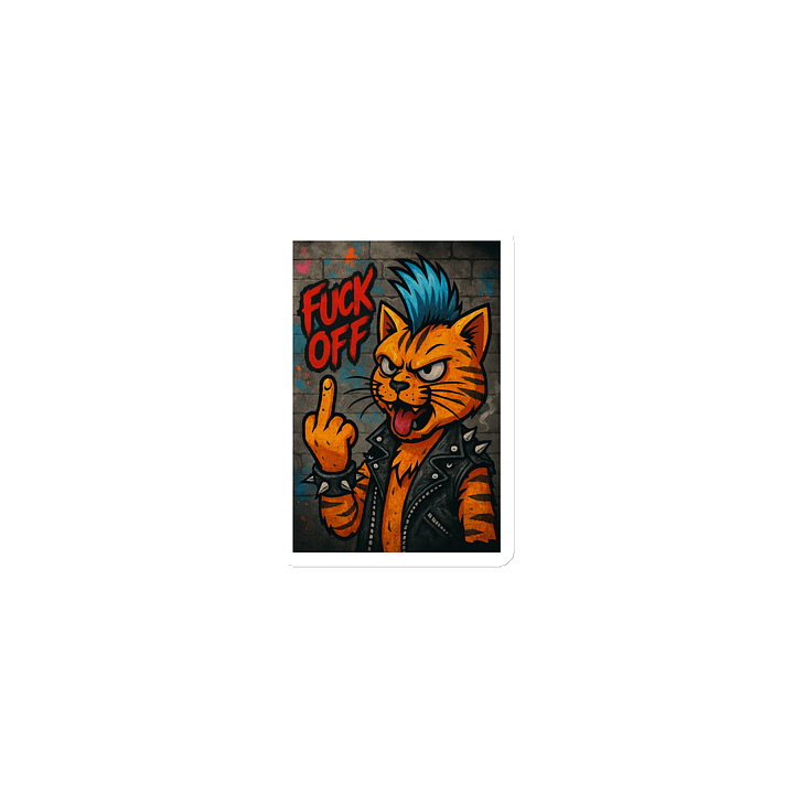 Cat FU Die-Cut Magnets product image (1)