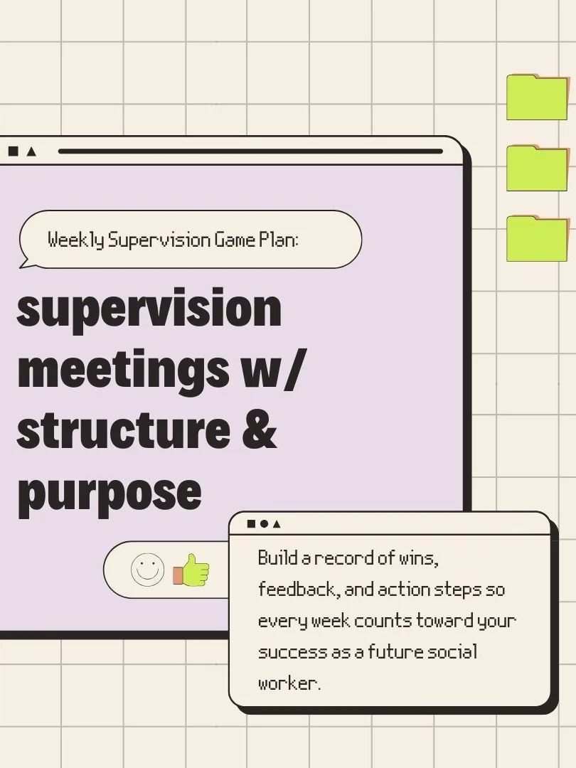 Weekly Supervision Template for Social Work Students product image (1)