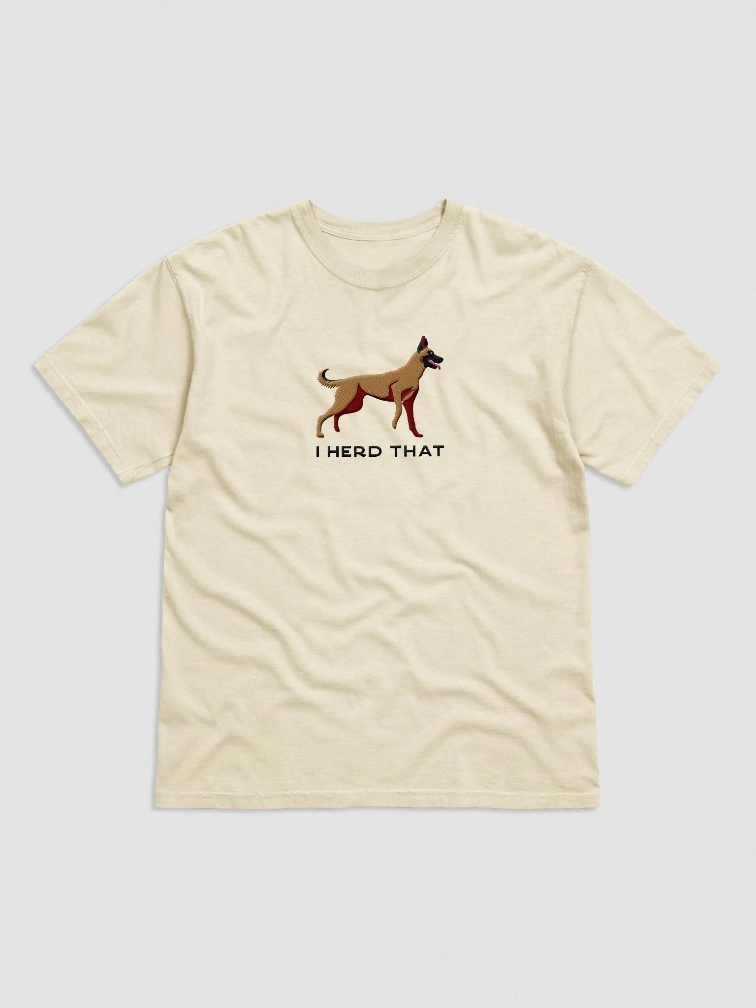 I Herd That T-Shirt(Embroidered) of a Belgian Malinois product image (4)