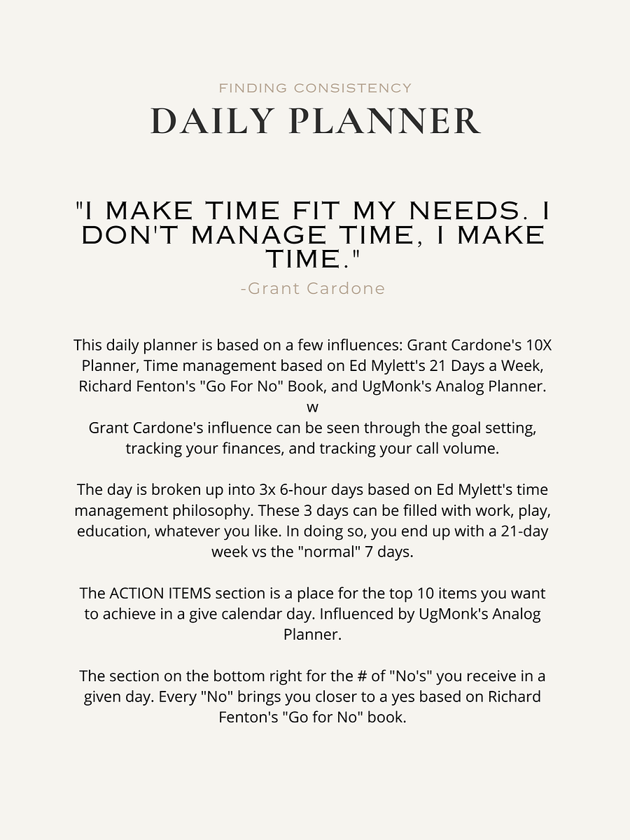 Jet Broker Daily Planner (3 months) product image (2)