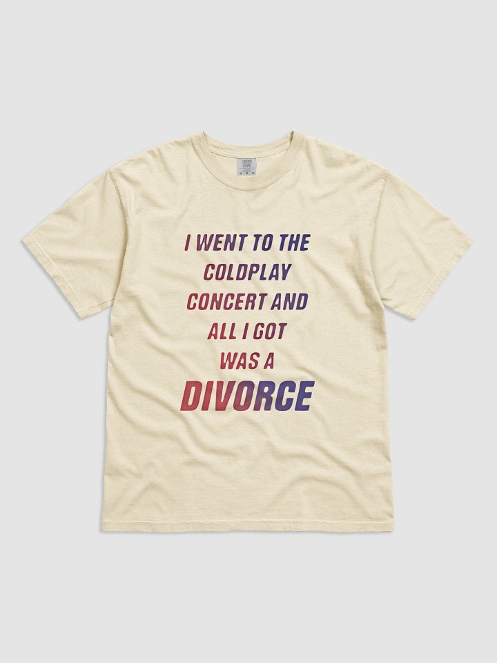 I WENT TO THE COLDPLAY CONCERT AND ALL I GPT WAS A DIVORCE T-SHIRT product image (1)