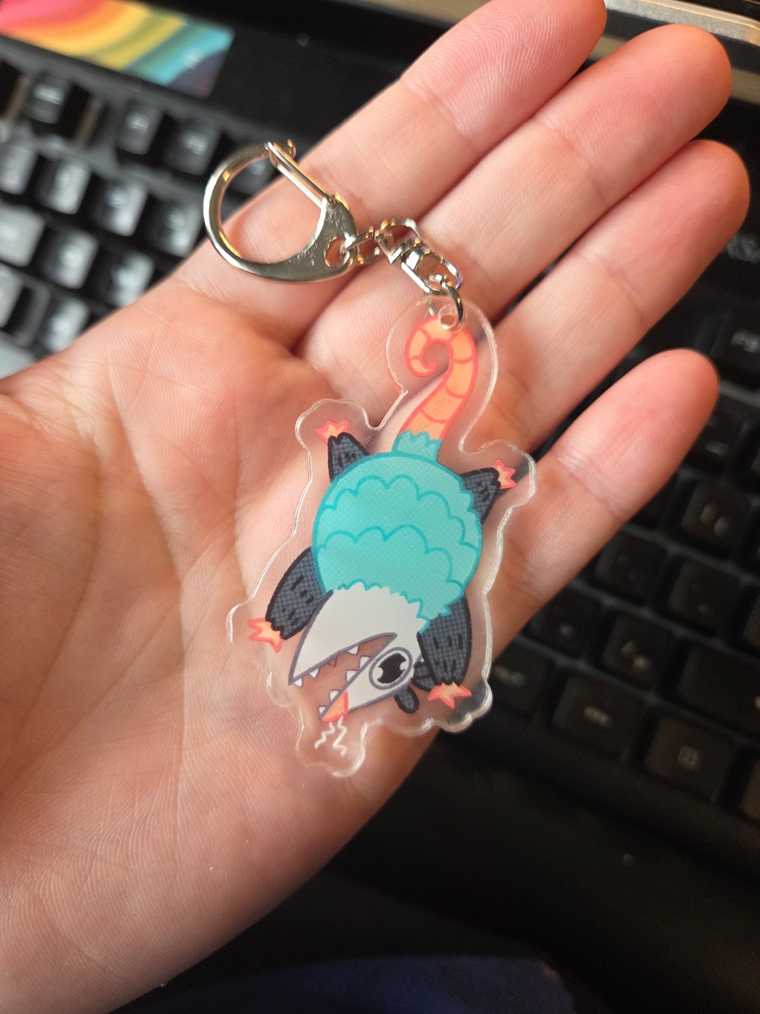 [PRE ORDER] Melvin the Possum Acrylic Keychain product image (3)